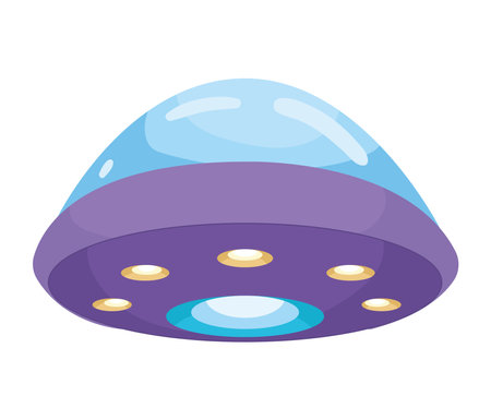 ufo flying space outerのイラスト素材