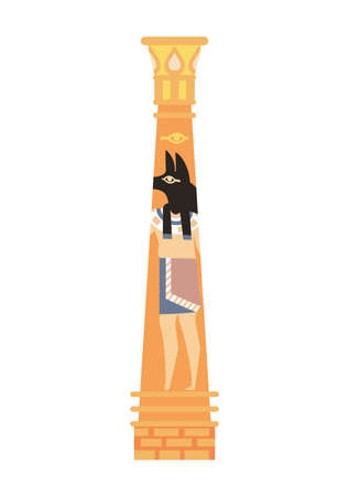 egyptian culture columnのイラスト素材