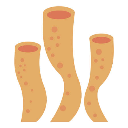 yellow seaweed plantのイラスト素材