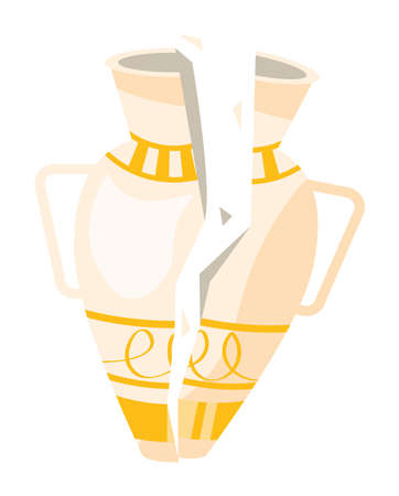 colombian vase brokenのイラスト素材