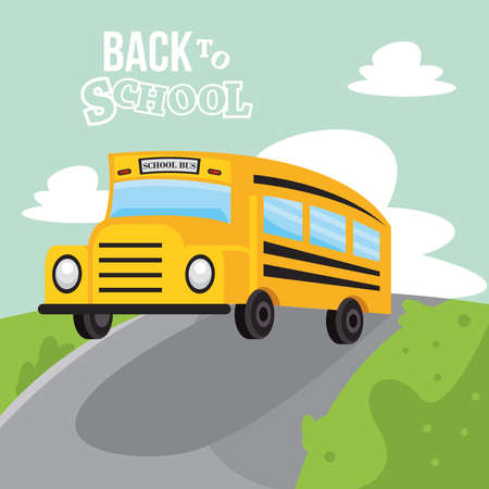 back to school letteringのイラスト素材