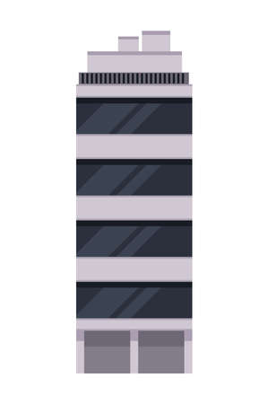 building gray color facadeのイラスト素材