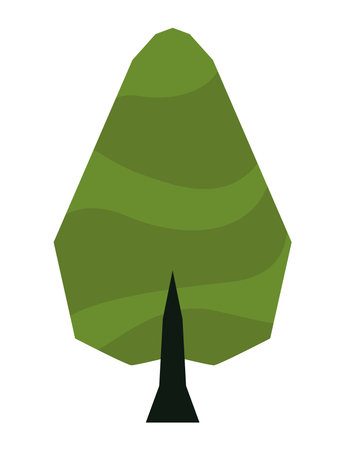 green pine treeのイラスト素材