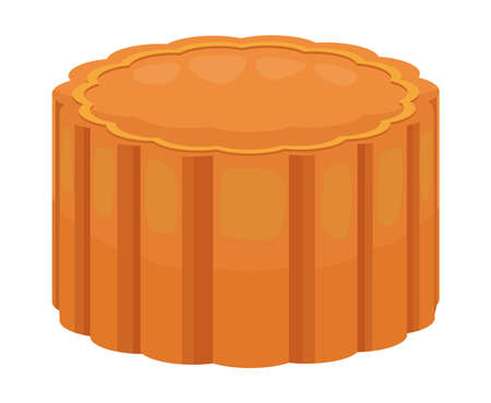 mid autumn mooncake goldenのイラスト素材