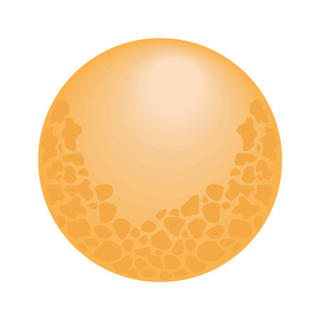 yellow autumn fullmoonのイラスト素材