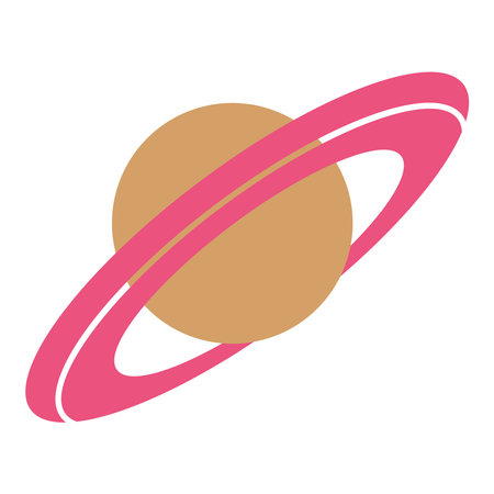 saturn planet space outerのイラスト素材