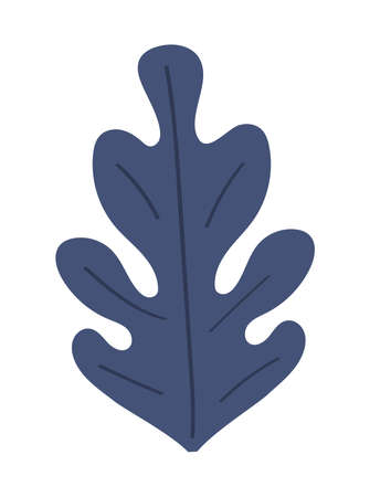 blue leaf plant foliageのイラスト素材