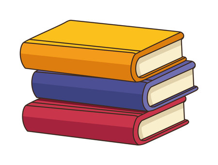 pile text booksのイラスト素材