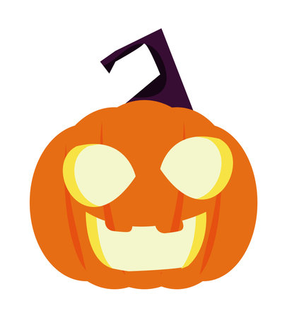 halloween pumpkin lampのイラスト素材