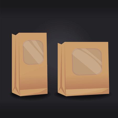 two take away mockup packsのイラスト素材