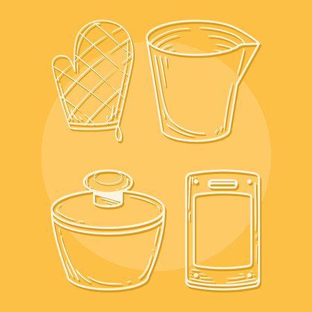 kitchen icon collectionのイラスト素材