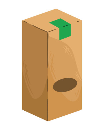 ecology blank packaging mockupのイラスト素材