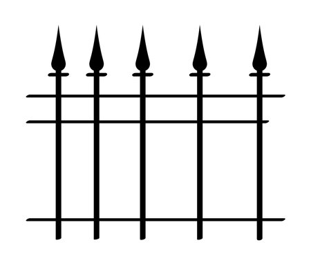 metal cemetery gateのイラスト素材