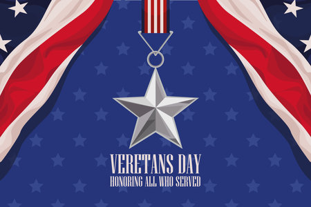 veterans day letteringのイラスト素材