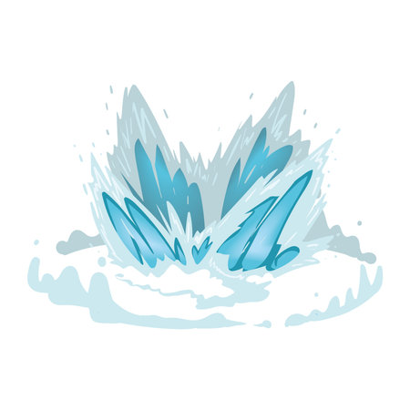 water splashing natural resourceのイラスト素材