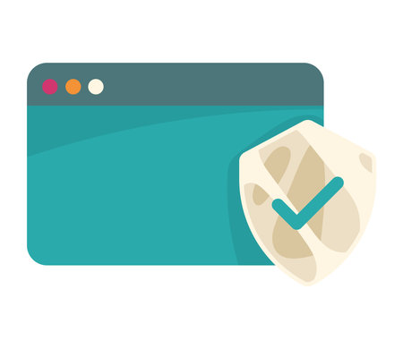 secure webpage glassmorphism styleのイラスト素材