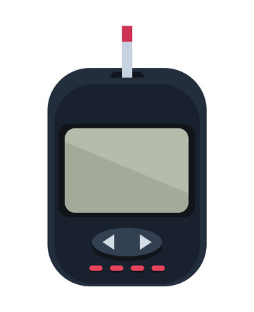 glucometer medical deviceのイラスト素材