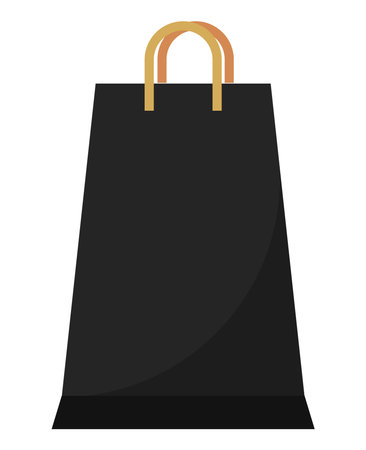 black shopping bagのイラスト素材