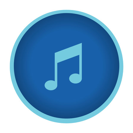 music note buttonのイラスト素材