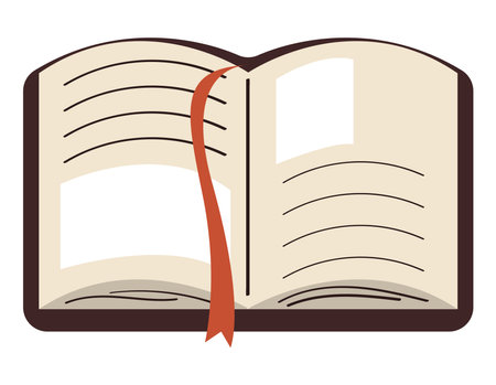 text book open supplyのイラスト素材