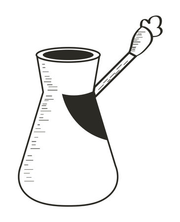 coffee pot sketch styleのイラスト素材