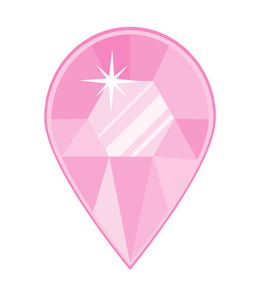 pink gemstone luxuryのイラスト素材