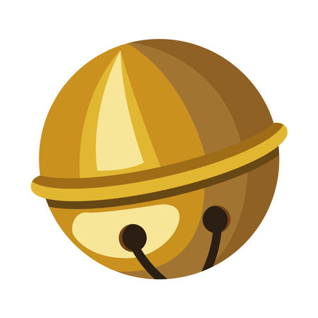 christmas golden ball decorativeのイラスト素材