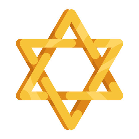 golden jewish starのイラスト素材