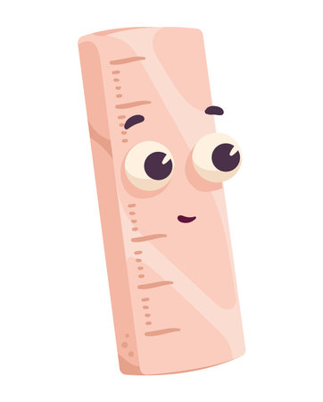 rule school supply kawaiiのイラスト素材