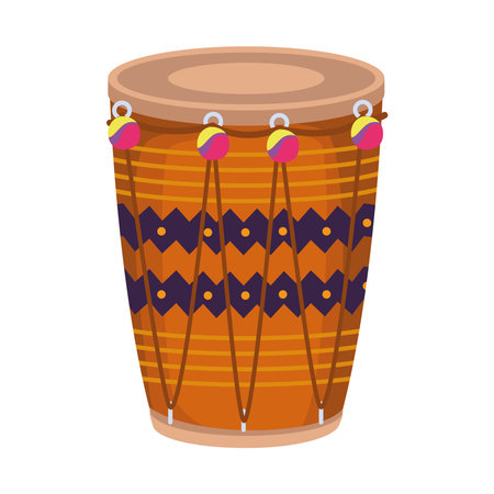 indian culture drumのイラスト素材