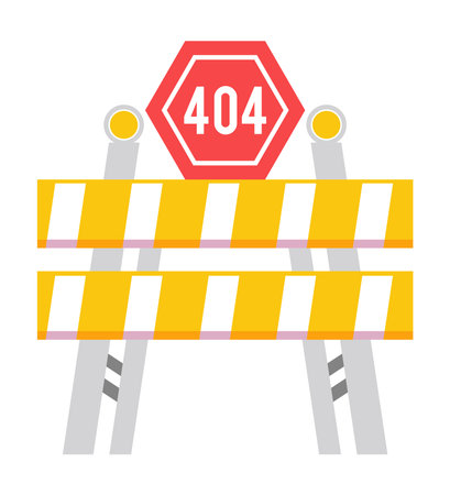 404 error in fenceのイラスト素材