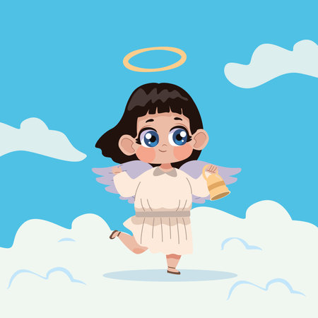 female cupid angelのイラスト素材