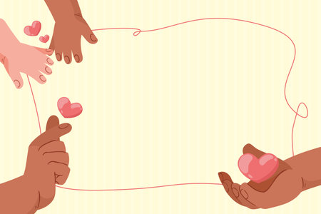 group of love handsのイラスト素材