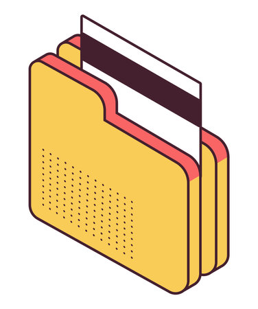 folder file documentsのイラスト素材