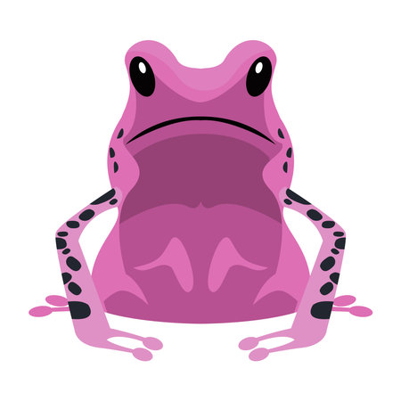 lilac exotic frogのイラスト素材