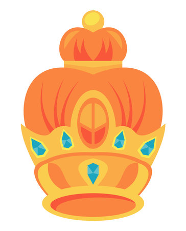 ganesha golden crownのイラスト素材