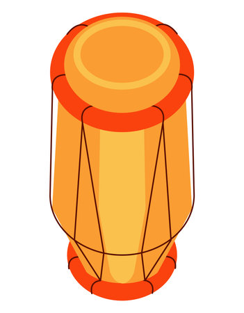 indian drum instrument musicalのイラスト素材