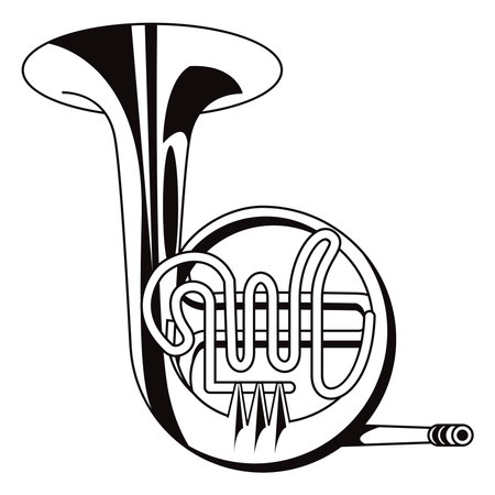 trombone instrument musicalのイラスト素材