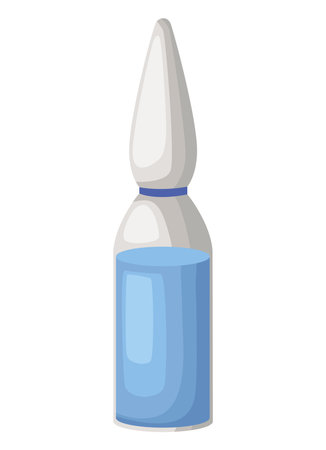 vaccine vial medicalのイラスト素材