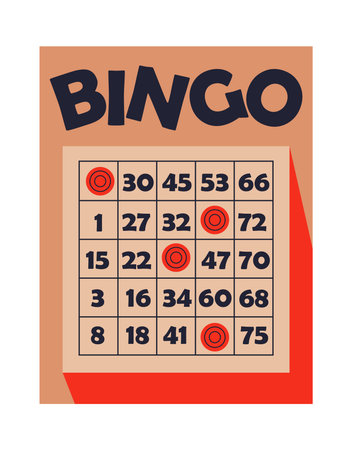 bingo game cardのイラスト素材