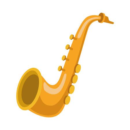 saxophone instrument musicalのイラスト素材