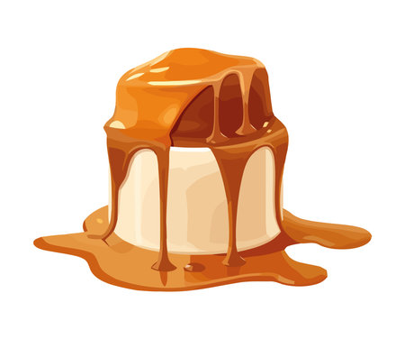 Sweet chocolate cupcake with vanilla icingのイラスト素材