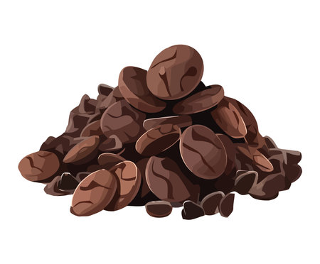 stack of fresh chocolate chipsのイラスト素材