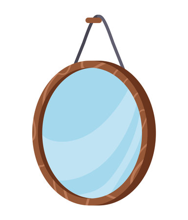 mirror home furnitureのイラスト素材