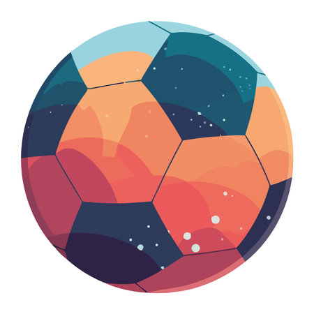 Soccer ball symbolizes fun competition and successのイラスト素材
