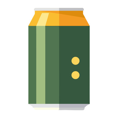 drink in green can product iconのイラスト素材