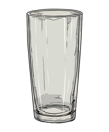 glass cup kitchen utensilのイラスト素材