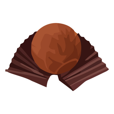 Gourmet chocolate dessert icon on isolated backdropのイラスト素材