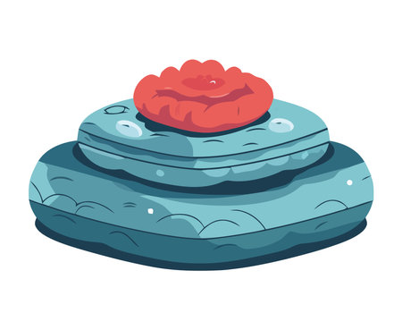 stacked comfy cushionsのイラスト素材