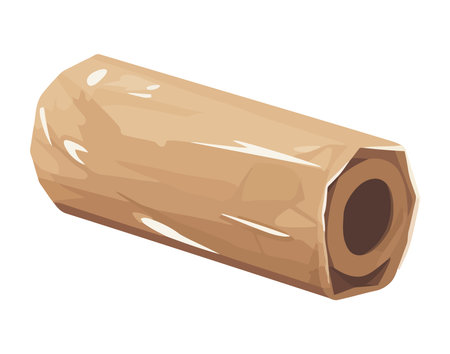 industrial roll paper packingのイラスト素材